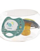 BABOO Set 2 suzete ortodontice din latex Calmy Verde 6 luni+