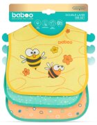 BABOO Set 3 bavete din bumbac Prietenii 0 luni+