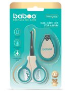BABOO Set ingrijire unghii bebe cu forfecuta si unghiera 0 luni+