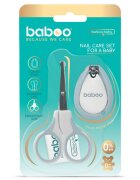 BABOO Set ingrijire unghii bebe cu forfecuta si unghiera Albastru 0 luni+