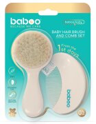 BABOO Set perie si pieptene bebe 0 luni+