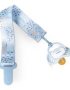 BABOO Suport pentru suzeta din material textil Bleu 0 luni+