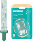 BABOO Suport pentru suzeta din material textil Verde 0 luni+