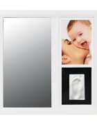 Baby Art Rama cu amprenta si oglinda white black