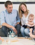 Baby Art Rama cu amprente Family Prints wooden