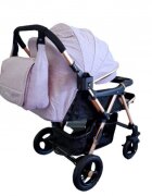 Baby Care Carucior pentru copii PRO 511 Gri Cu geanta bebe inclusa Cadru aluminiu Maner reversibil Spatar reglabil in 5 trepte Amortizoare Plasa insecte Frana picior Pliabil