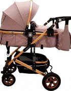 Baby Care Carucior pentru copii Pro 531 Gri 3 in 1 Transformabil Cadru Aluminiu Amortizoare Roti din cauciuc Spatar reglabil 3 trepte Plasa insecte Geanta