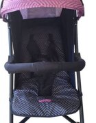 Baby Care Carucior pentru copii Pro 803B Fucsia cu imprimeu pliere tip umbrela Sport Spatar reglabil in 7 trepte Pozitie somn Amortizoare Cadru din aluminiu