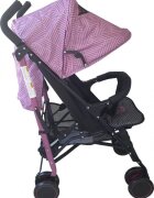 Baby Care Carucior pentru copii Pro 803B Fucsia cu imprimeu pliere tip umbrela Sport Spatar reglabil in 7 trepte Pozitie somn Amortizoare Cadru din aluminiu