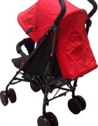Baby Care Carucior pentru copii Pro 803B Rosu pliere tip umbrela Sport Spatar reglabil in 7 trepte Pozitie somn Amortizoare Cadru din aluminiu