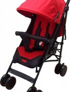 Baby Care Carucior pentru copii Pro 803B Rosu pliere tip umbrela Sport Spatar reglabil in 7 trepte Pozitie somn Amortizoare Cadru din aluminiu