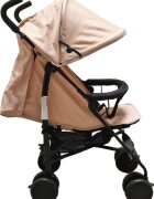 Baby Care Carucior pentru copii PRO 818B Beige sport tip umbrela Spatar reglabil in 7 trepte Pozitie somn Amortizoare Frana picior Pliabil
