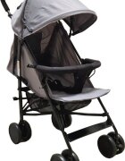 Baby Care Carucior pentru copii PRO 818B Gri sport tip umbrela Spatar reglabil in 7 trepte Pozitie somn Amortizoare Frana picior Pliabil
