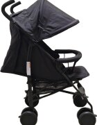 Baby Care Carucior pentru copii PRO 818B Negru sport tip umbrela Spatar reglabil in 7 trepte Pozitie somn Amortizoare Frana picior Pliabil