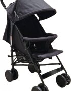 Baby Care Carucior pentru copii PRO 818B Negru sport tip umbrela Spatar reglabil in 7 trepte Pozitie somn Amortizoare Frana picior Pliabil