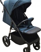 Baby Care Carucior pentru copii Pro S 508 Albastru Turquoise Cadru aluminiu Spatar reglabil in 3 trepte Husa picioare Frana picior Pliabil