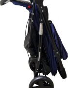 Baby Care Carucior pentru copii Pro SK10 Albastru cu Maner reversibil Spatar reglabil in 3 trepte Frana picior Pliabil