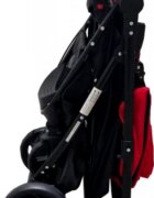 Baby Care Carucior pentru copii Pro SK10 Rosu cu Maner reversibil Spatar reglabil in 3 trepte Frana picior Pliabil