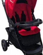 Baby Care Carucior pentru copii Pro SK10 Rosu cu Maner reversibil Spatar reglabil in 3 trepte Frana picior Pliabil