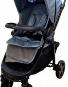 Baby Care Carucior pentru copii Pro SK10 Turquoise cu Maner reversibil Spatar reglabil in 3 trepte Frana picior Pliabil