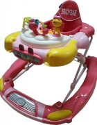 Baby Care Premergator cu sistem de balansare Bunny Roz cu sistem de balansare 8 Roti Pliabil Cu Melodii