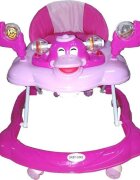 Baby Care Premergator Ratusca Roz reglabil in 3 trepte pliabil 8 Roti cu melodii