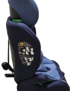 Baby Care Scaun auto cu Isofix Safety Plus Albastru 9-36 kg Omologare R-129 i-Size Tetiera reglabila Sistem de prindere in centura de siguranta Husa detasabila