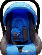 Baby Care Scaun auto Pro Albastru Gri Jeans 0-13 kg maner reglabil captuseala confortabila Omologare R-129 i-Size