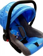 Baby Care Scaun auto Pro Albastru Gri Jeans 0-13 kg maner reglabil captuseala confortabila Omologare R-129 i-Size