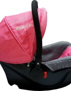 Baby Care Scaun auto Pro Roz 0-13 kg maner reglabil captuseala confortabila Omologare R-129 i-Size