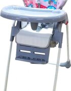 Baby Care Scaun de masa pentru copii CC Happy Friends Gri reglabil in 3 trepte pliabil centura de siguranta sezut confortabil masuta detasabila pozitie somn cosulet de depozitare