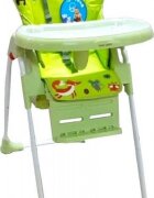 Baby Care Scaun de masa pentru copii CC Prietenii din Padure Verde reglabil in 3 trepte pliabil centura de siguranta sezut confortabil masuta detasabila pozitie somn cosulet de depozitare