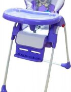 Baby Care Scaun de masa pentru copii CC Ursulet Mov reglabil in 3 trepte pliabil centura de siguranta sezut confortabil masuta detasabila pozitie somn cosulet de depozitare