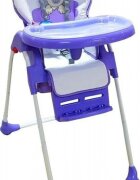 Baby Care Scaun de masa pentru copii CC Ursulet Mov reglabil in 3 trepte pliabil centura de siguranta sezut confortabil masuta detasabila pozitie somn cosulet de depozitare