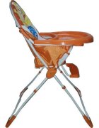 Baby Care Scaun de masa pentru copii Portocaliu pliabil centura de siguranta sezut confortabil masuta detasabila