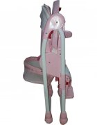 Baby Care Scaun de masa pentru copii Roz reglabil in 3 trepte pliabil centura de siguranta sezut confortabil masuta detasabila