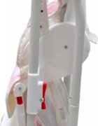 Baby Care Scaun de masa pentru copii si bebe CC Animalute Roz reglabil in 3 trepte Pliabil Centura de siguranta Sezut confortabil Masuta detasabila Pozitie somn Cosulet de depozitare