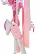 Baby Care Scaun de masa pentru copii si bebe CH Pliabil Centura de siguranta Sezut confortabil Masuta detasabila Model Cangur Roz