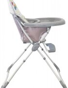 Baby Care Scaun de masa pentru copii si bebe CH Pliabil Centura de siguranta Sezut confortabil Masuta detasabila Model Elefanti Gri