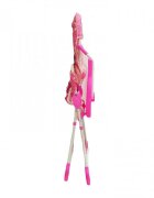 Baby Care Scaun de masa pentru copii si bebe CH Pliabil Centura de siguranta Sezut confortabil Masuta detasabila Model Floricele Roz