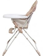Baby Care Scaun de masa pentru copii si bebe CH Pliabil Centura de siguranta Sezut confortabil Masuta detasabila Model Ursulet Beige