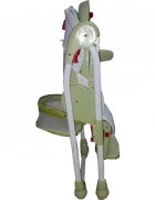 Baby Care Scaun de masa pentru copii Verde reglabil in 3 trepte pliabil centura de siguranta sezut confortabil masuta detasabila