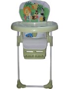 Baby Care Scaun de masa pentru copii Verde reglabil in 3 trepte pliabil centura de siguranta sezut confortabil masuta detasabila