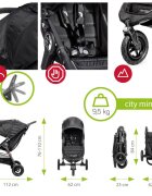 BABY JOGGER Carucior City Mini GT Charcoal Denim