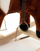BABY MIX Calut balansoar din plus cu melodie de cowboy si efect de galop Arthur maro deschis