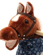 BABY MIX Calut balansoar din plus cu melodie de cowboy si efect de galop Maro inchis