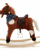 BABY MIX Calut balansoar din plus cu melodie de cowboy si efect de galop Maro inchis