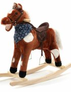 BABY MIX Calut balansoar din plus cu melodie de cowboy si efect de galop Maro inchis