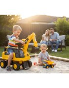 BABY MIX Excavator ride on Cat cu sunete suport pentru jucarii sub sezut 24 luni+ greutate admisa 25 kg
