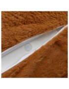 BABY MIX Jucarie gonflabila de plus cu sunete Calut Maro husa moale detasabila pompa inclusa greutate suportata 70 kg 36 luni+